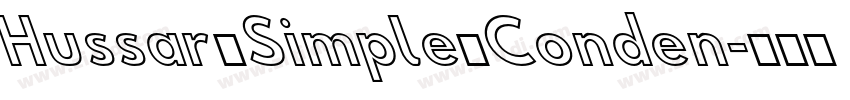Hussar Simple Conden字体转换